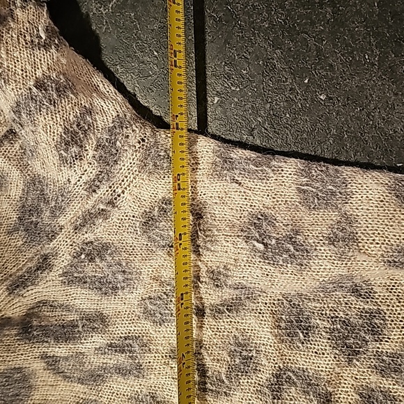 Banana Republic mad men collab cropped leopard cardigan xl - Picture 5 of 8